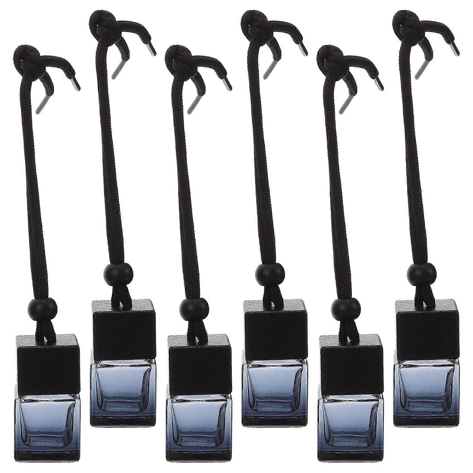 6pcs Car Perfume Diffuser Refillable Car Air Freshener 8ml Empty Hanging Fragrance Bottle