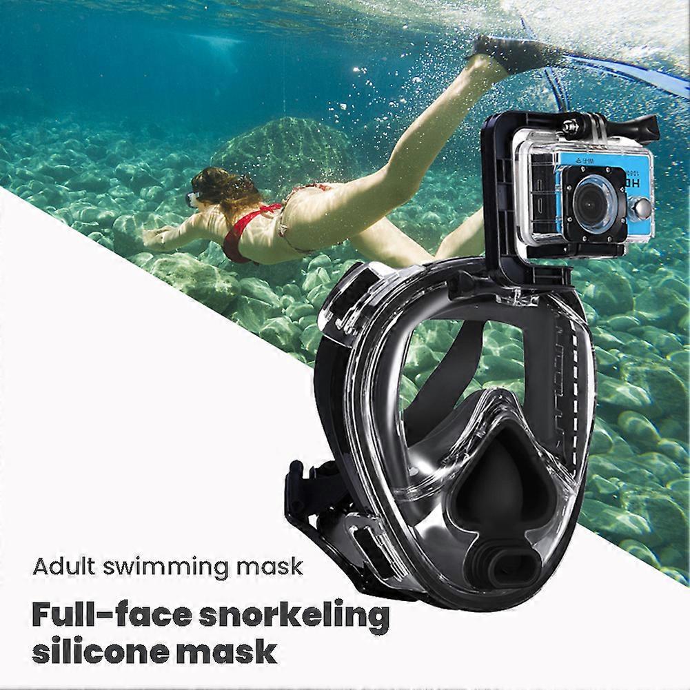 Diving Face Mask for Adults Portable Anti-Leak Silicone Swimming Mask for Underwater Shooting