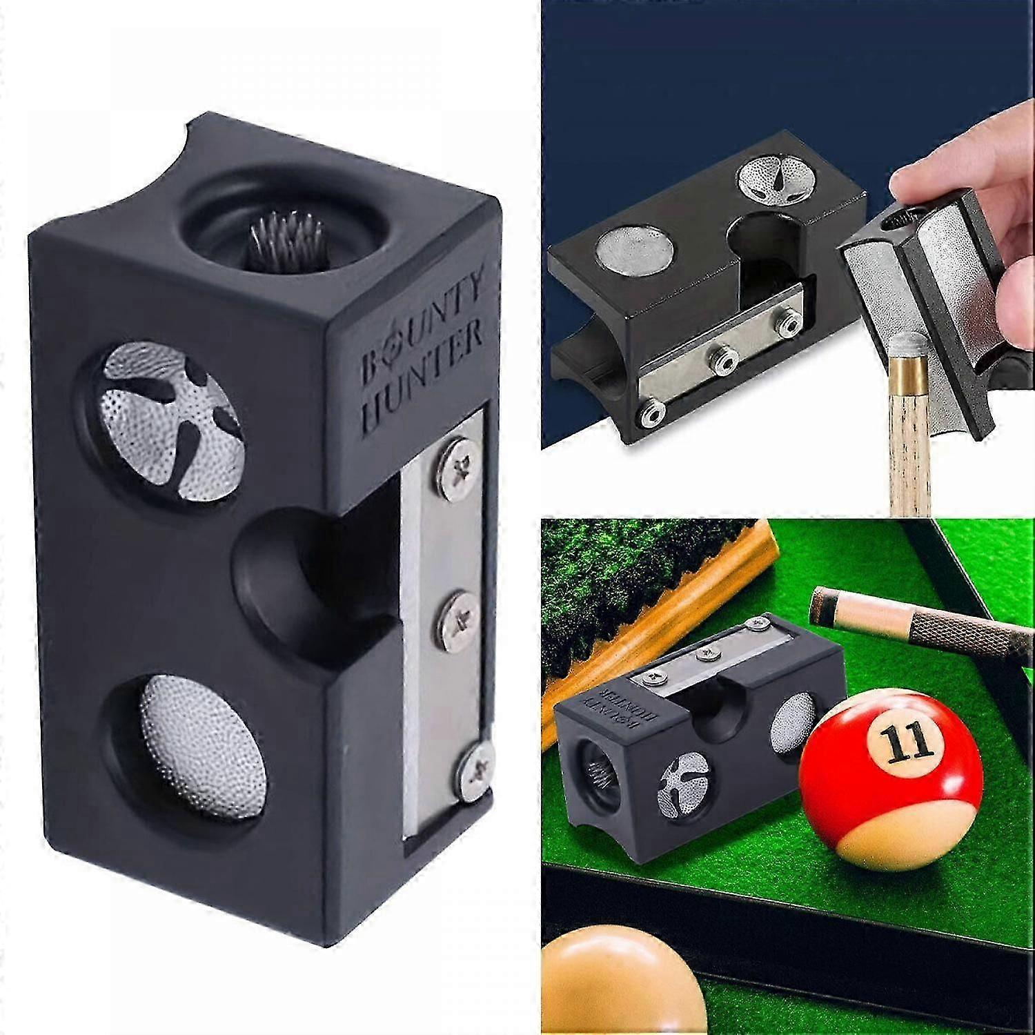 8 en 1 Cue Tip Shaper Snooker Billard Réparation Éraflure Fichier Correcteur Brunissoir