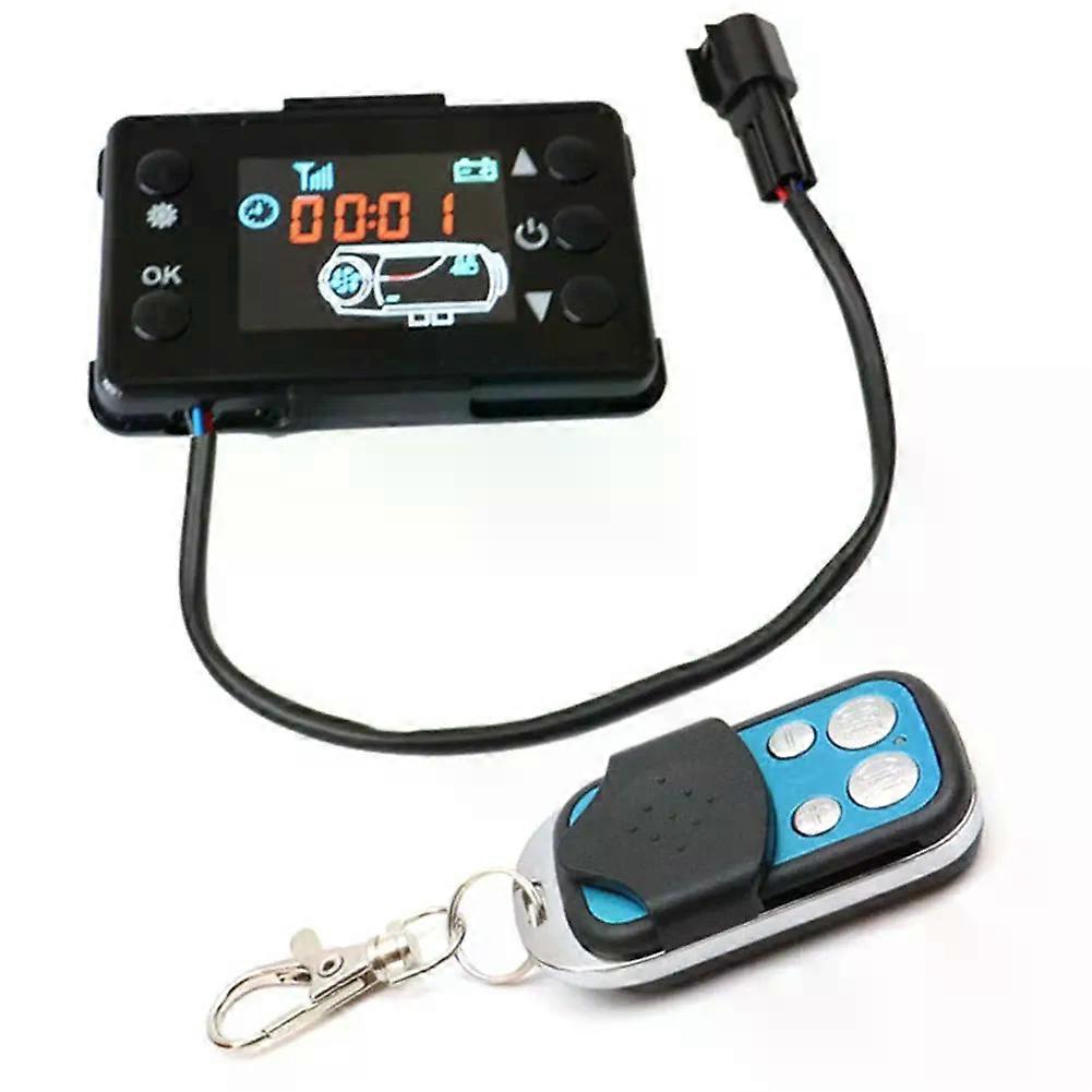 12/24V Car Diesel Air Heater LCD Switch Controller Adjustable Timer Auto Parking Heater Remote Control Panel For Car Truck Van