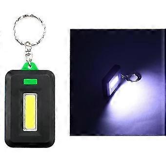 2st Mini Led ficklampa nyckelring, Mini nyckelring ljus tangentljus med nyckelring, cob led liten nyckel ring ficklampa, Mini Ultra