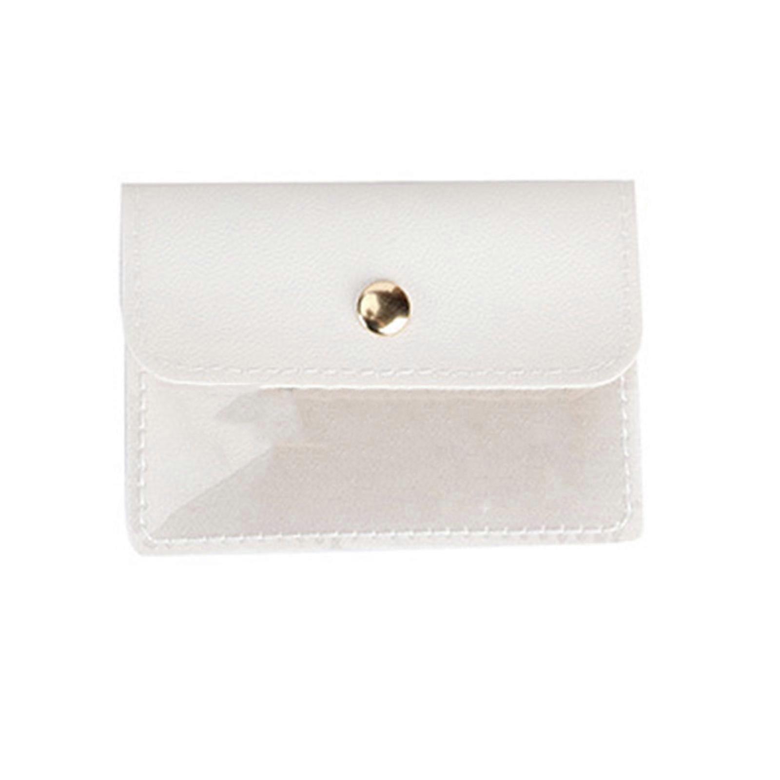 Jewelry Packaging Solution Multicolored Storage Bag Earring Display Organizers PVC Texture Suitable for Accessories  White