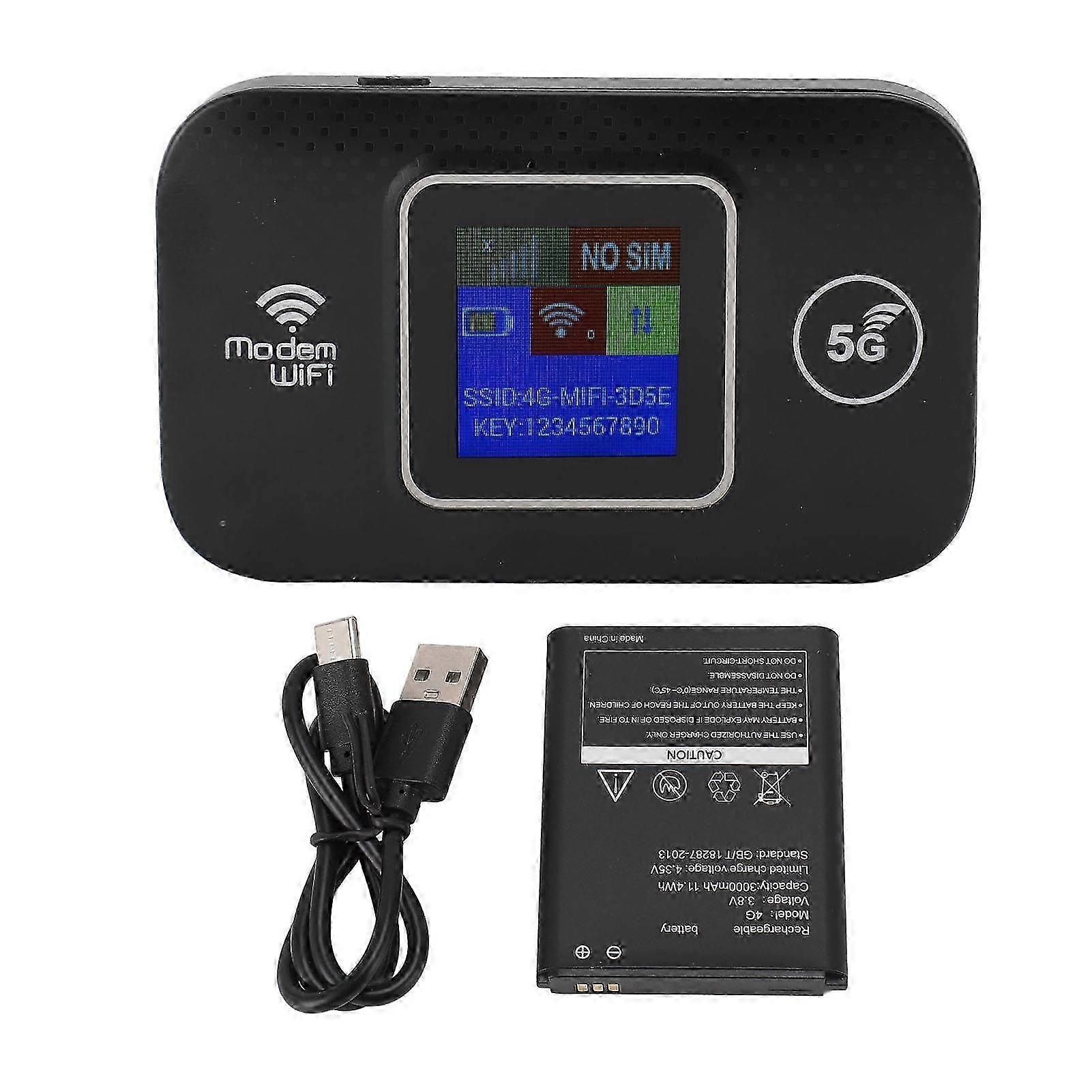 USB-Powered 4G LTE Portable WiFi Router for Europe, 300Mbps High-Speed, 10 Devices