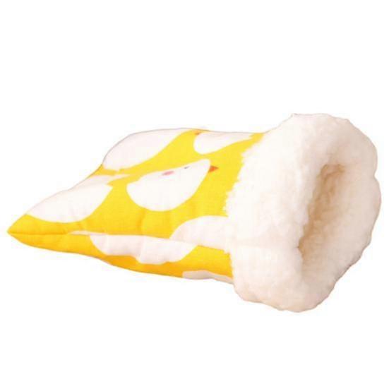 Hamster Nest Cartoon Design Hamster Bed Soft Comfortable Plush Guinea Pig Sleeping Bag Pet Accessories