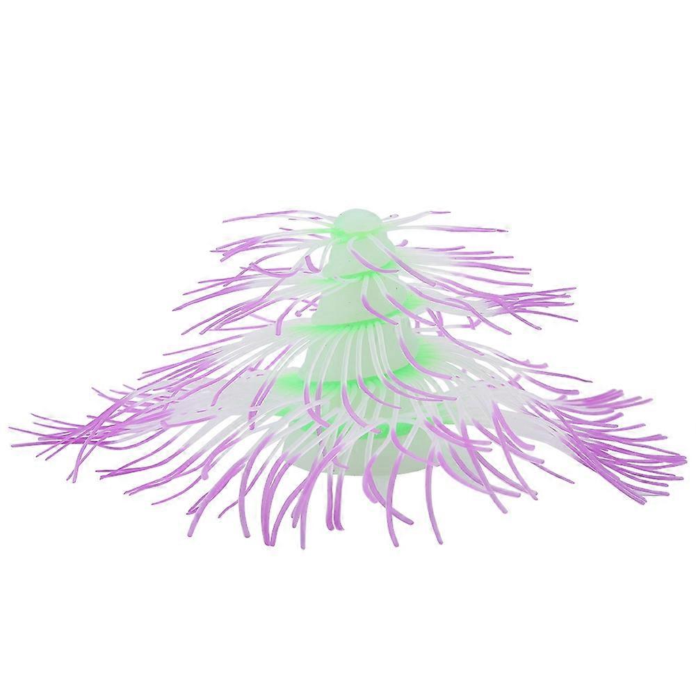 Artificial Fluorescent Silicone Coral Tree Plant Aquarium Decor