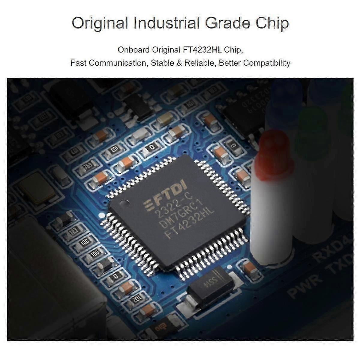 Convertitore USB industriale isolato a RS232 a 4 canali, adattatore da USB a seriale, chip FT4232HL, Wind/Linux/Andro js