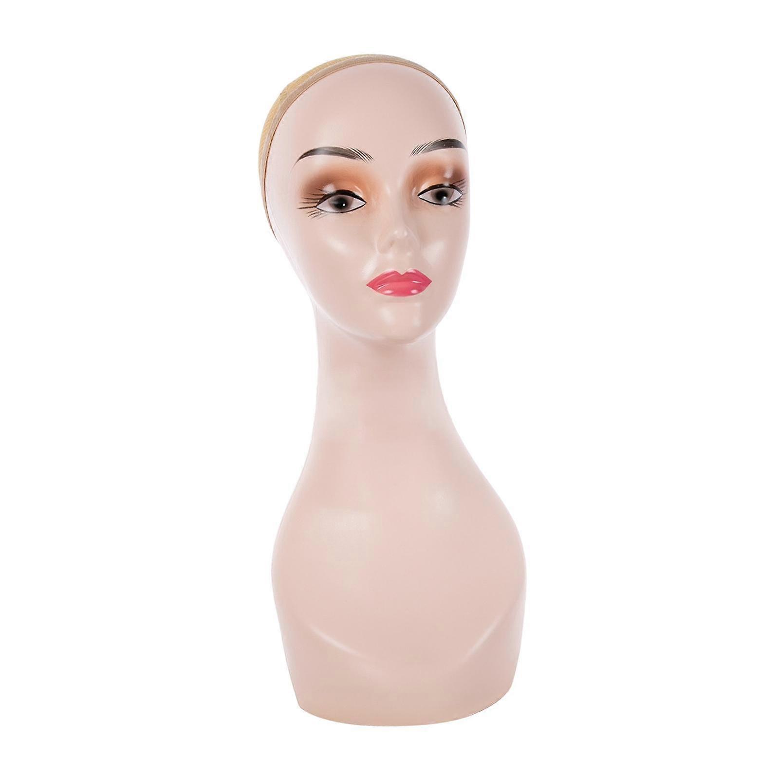 Female Wig Head Mannequin Hat Display Rack Smooth Stable Base Multifunctional