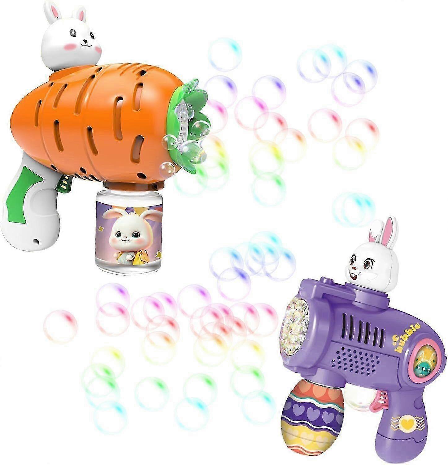 Easter Bunny Bubble Gun, Bunny Bubble Machine Portable Bubble Blower Party Gifts 2025 New