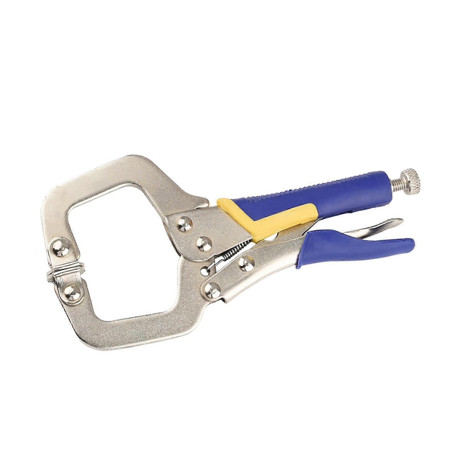 Locking C Clamp Heavy Duty Steel Anti Slip Handle Face C Clamp Locking Plier for