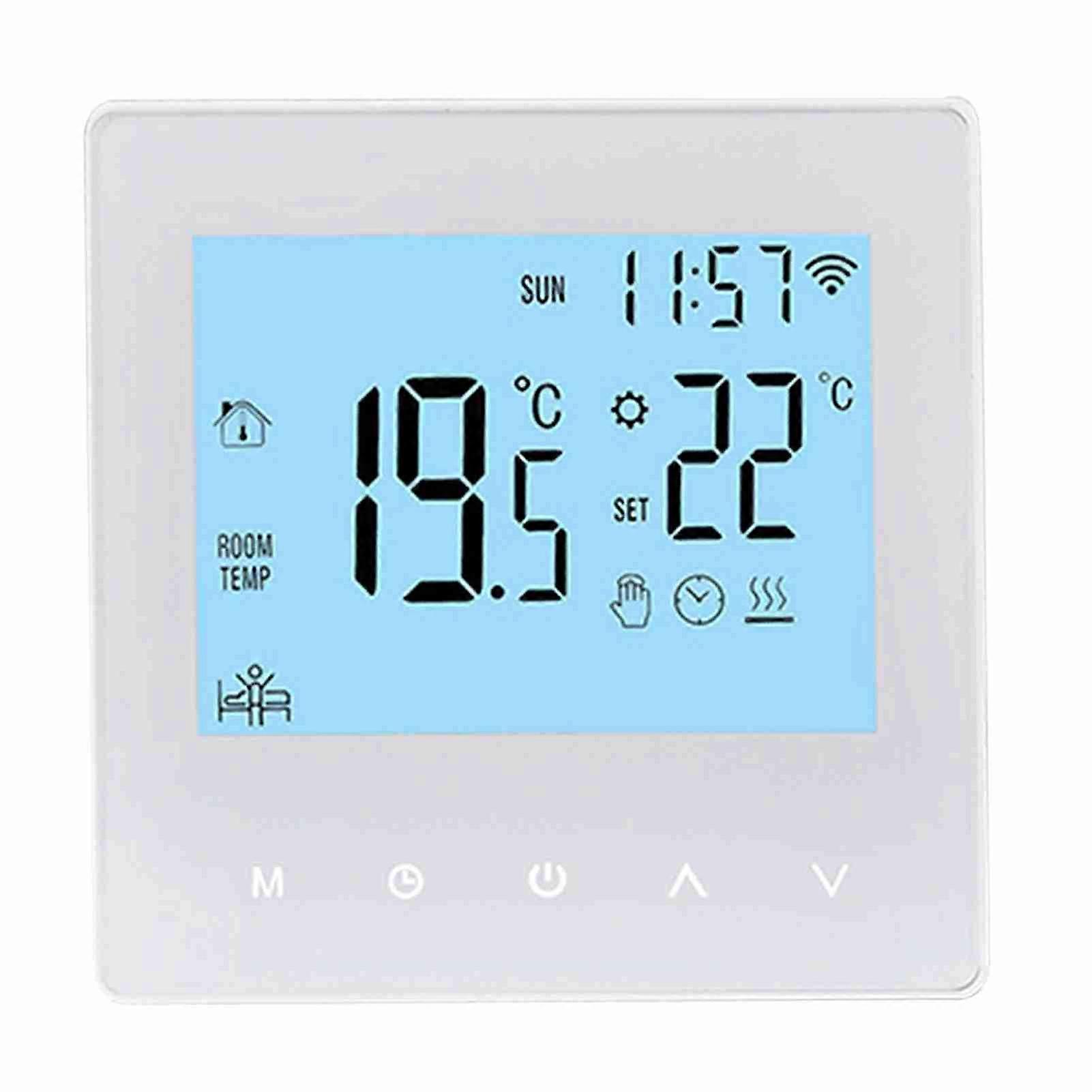 Smart Tuya WiFi 16A Programmable LCD Display Underfloor Temperature Controller Digital Intelligent Wall Thermostat for Electric Heating