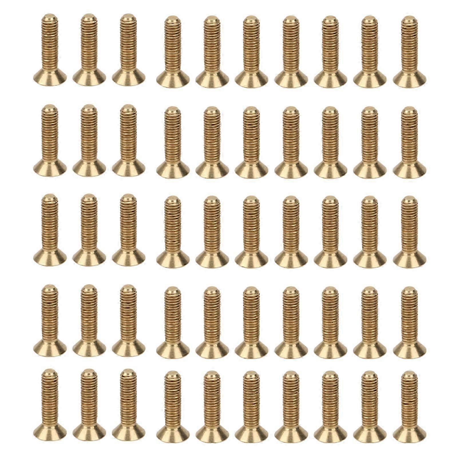 50Pcs Flat Hex Socket Screw M3 Pure Copper Countersunk Head Industrial Hardware ToolM3 x 12