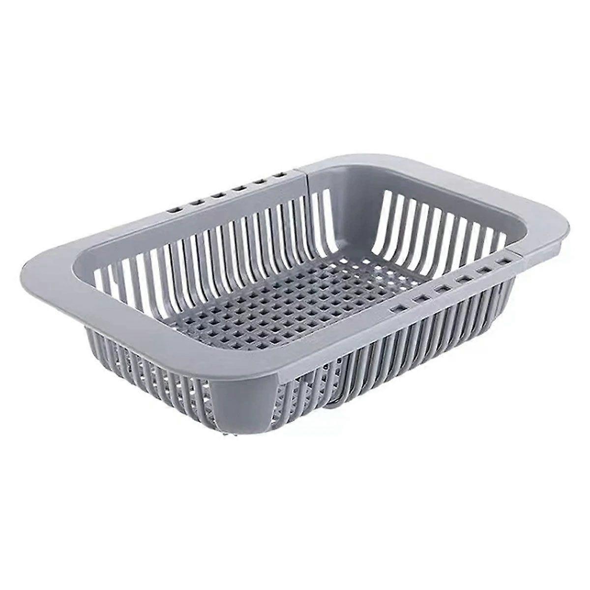 Collapsible Sink Colanders and Strainers Basket Extendable Plastic Fruit Vegetable Strainer Drainer Basket for Kitchen