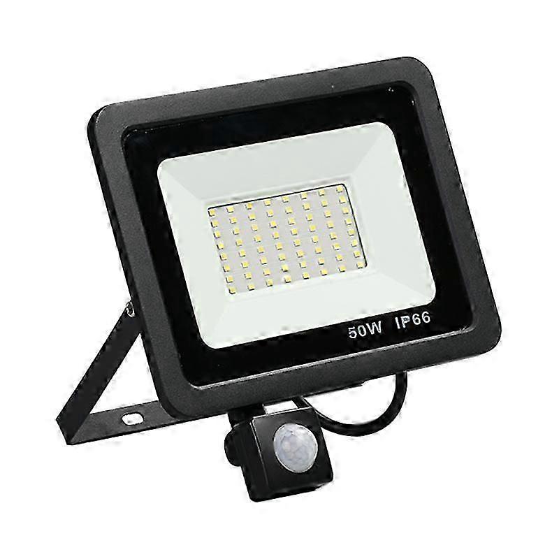 50W LED-Bewegungssensor-Flutlicht, LED-Strahler, IP66 wasserdicht, 6500K kaltweiß [Energieklasse A+++]
