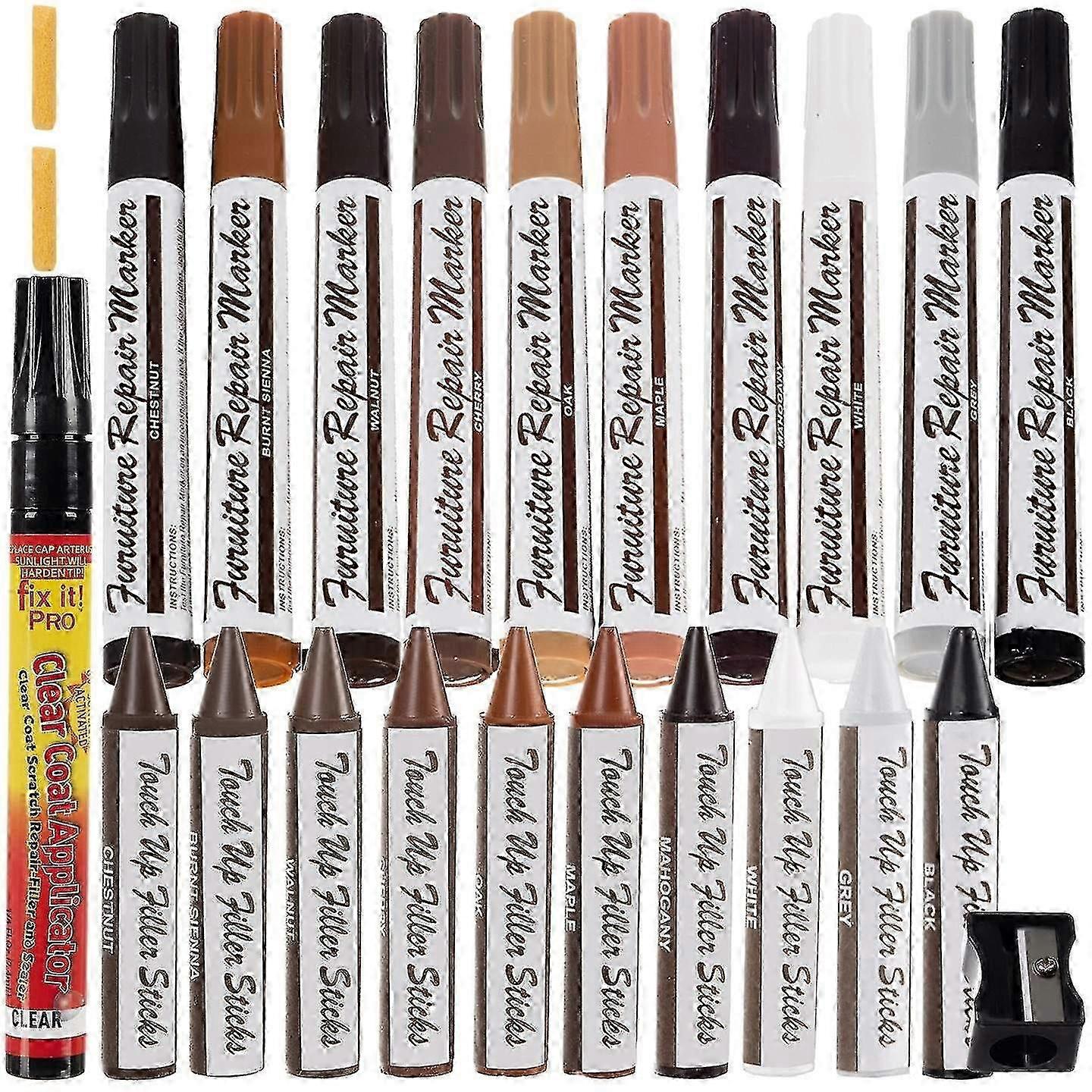 Reparasjonssett for tremøbler - 21 deler