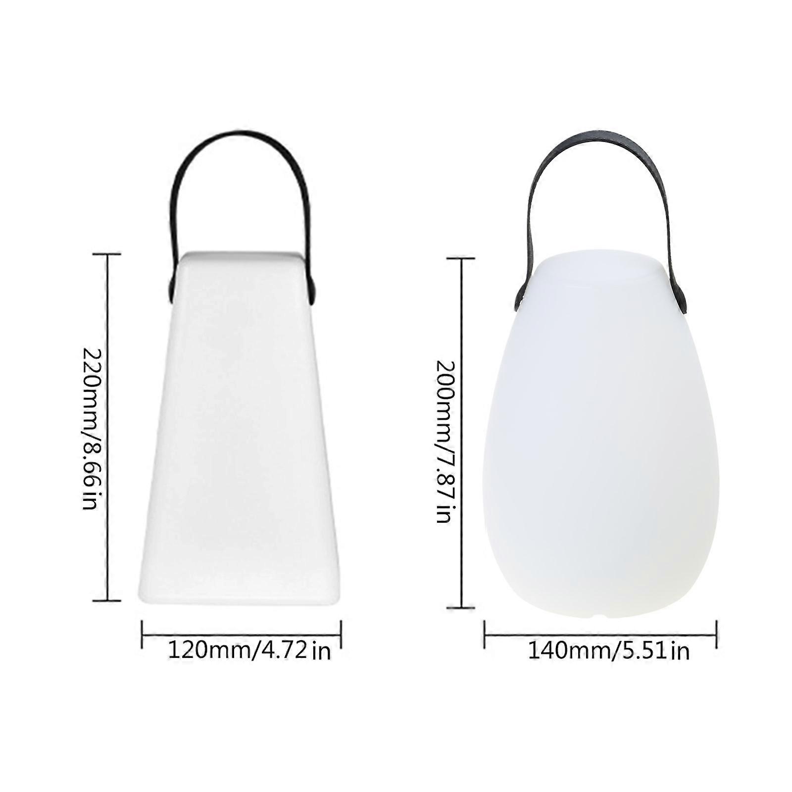 قابلة لإعادة الشحن LED ضوء الليل الجدول السرير مصباح محمول للتحكم عن بعد مع مقبض 8 ألوان للتخييم الصيد غرفة نوم متعددة الألوان