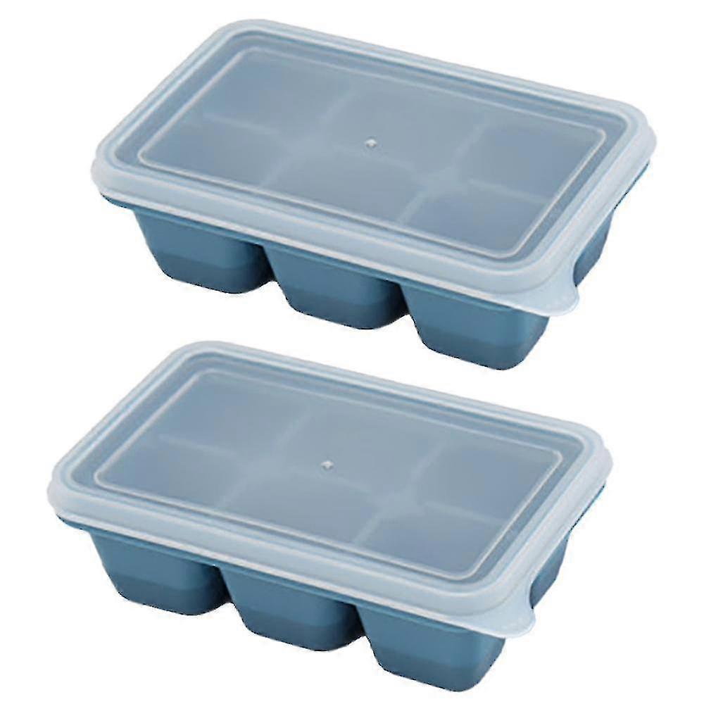 Silicone Cube Ice Tray Maintains Beverage Coolness with Ice Cubes