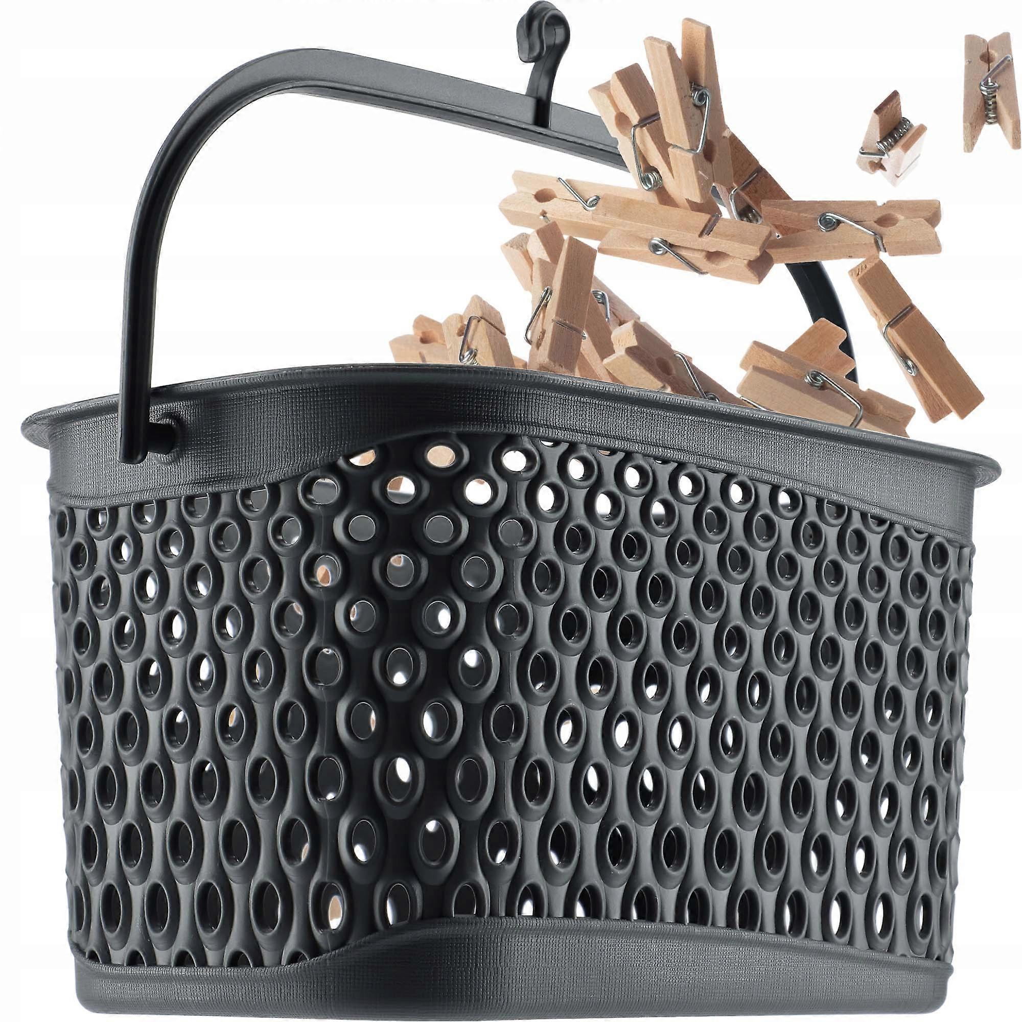 KADAX Cesta Colgante para Clip Soporte Rectangular Gris