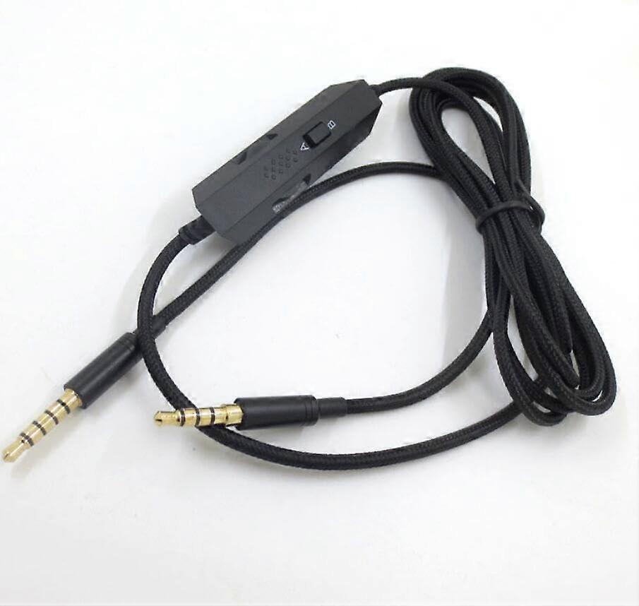 Replacement Audio Cable Extension Cord for Logitech Astro A10 A40 Headphones, 2M Black Wire, Durable Headphone Accessory