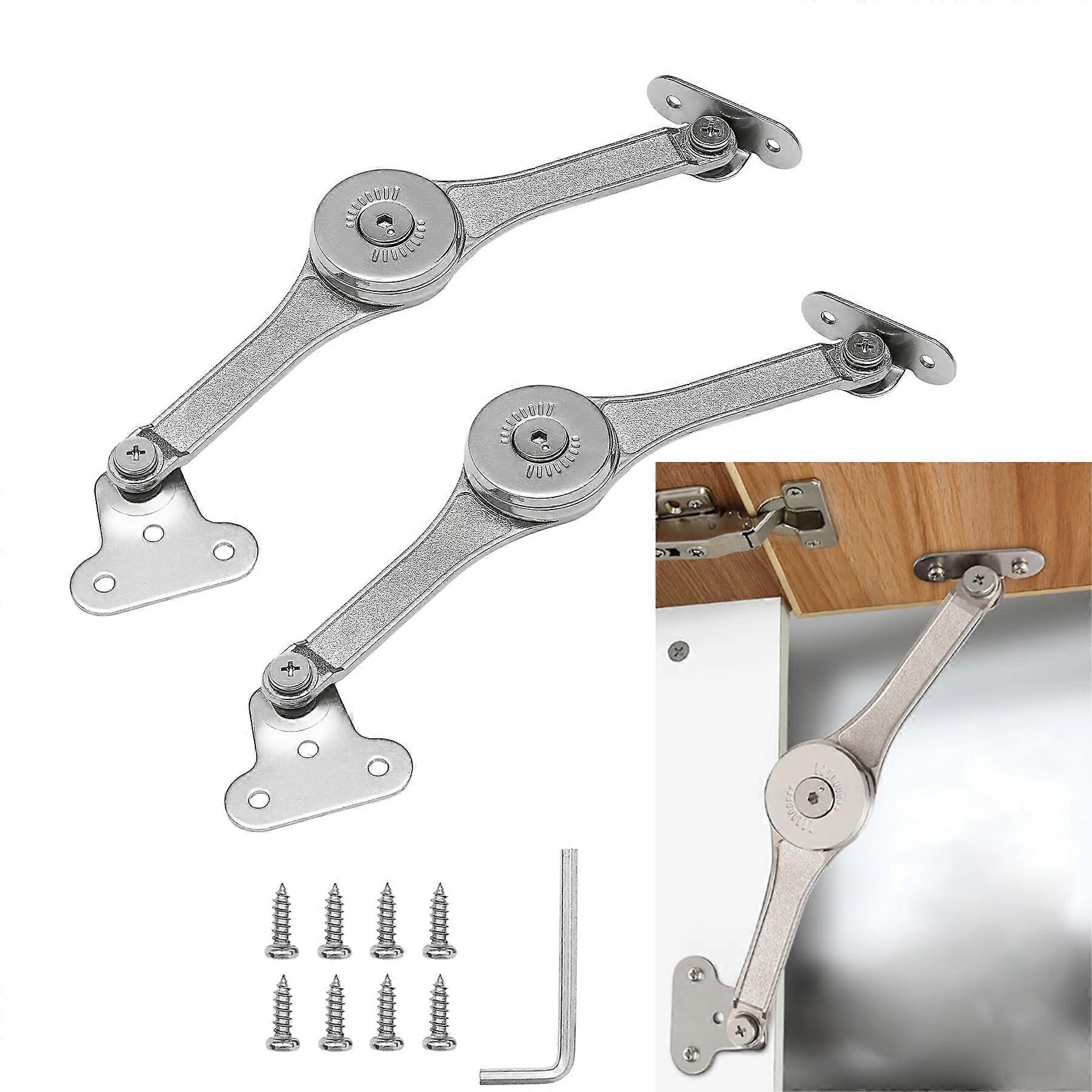 2pcs Lid Stay Hinges Folding Support Lid Hinge,Perfect for Cabinet,Closet