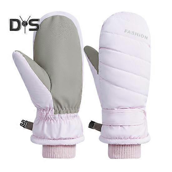 סקי חורף כפפות שלג לגברים נשים נוער כפפה תרמית מונעת החלקה עמיד רוח חורף יד מחממת כפפות לסקי רכיבה על אופניים