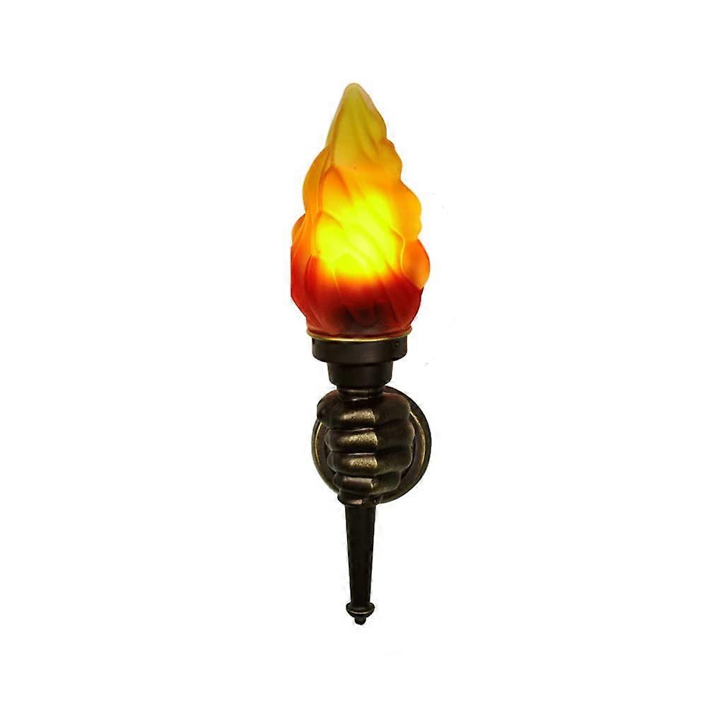 Retro Bar Wall Light - Creative Torchbearer Sconce, Glass Outdoor Torch Light, Vintage Style, 12-Inch Height