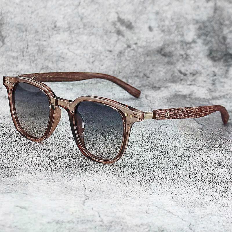 הגעה חדשה גברים וינטג עץ מסגרת משקפי שמש קלאסי מותג משקפי שמש ציפוי עדשת נהיגה משקפי גברים / נשים