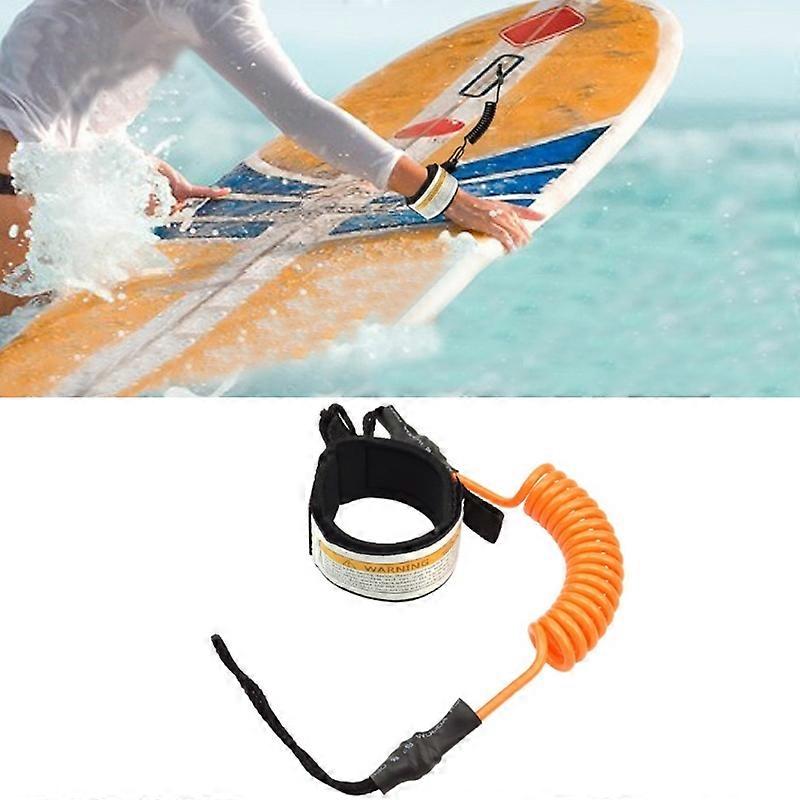 Surf Bodyboard Safety Hand Rope TPU Surfboard Paddle Towing Rope, The Length After Stretching: 1.6m