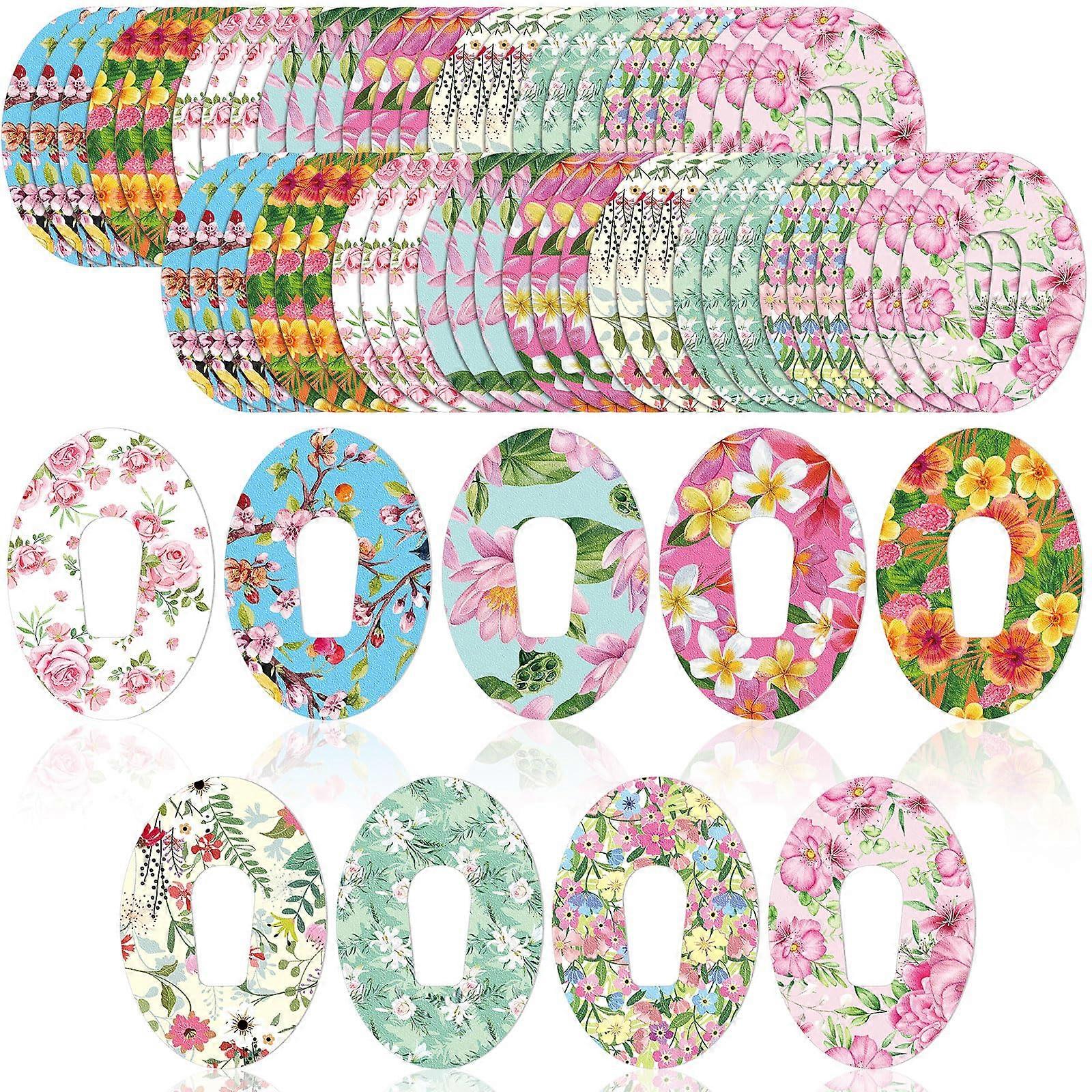 54 Pcs Adhesive Patches Compatible with Dexcom G6 Breathable Tape, 9 Styles