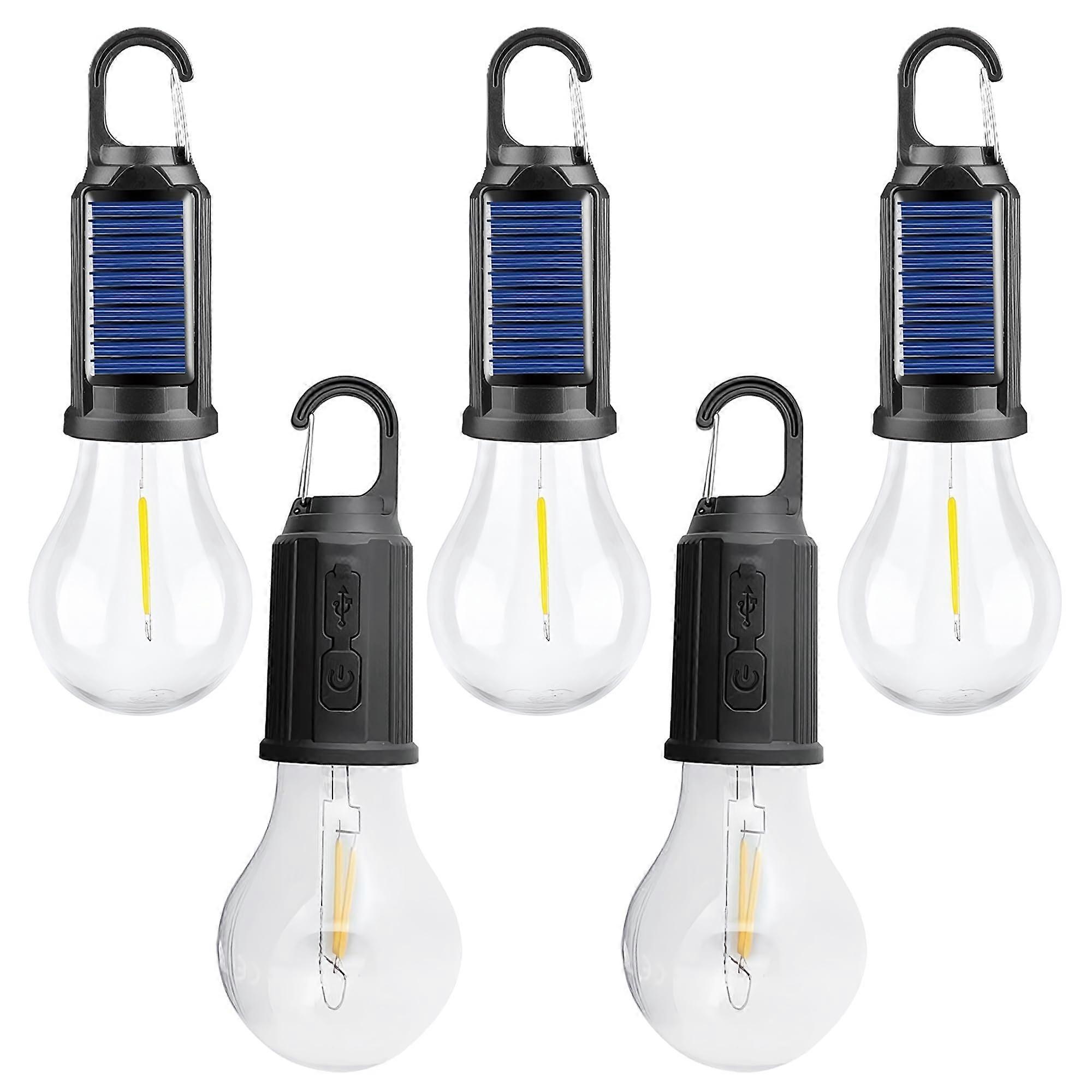 Solar-Powered Camping Light, Rechargeable Camping Garden Light, Ambience Light, Tent-Dedicated Light
