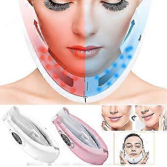 Levou Terapia de Fótons Duplo Queixo Remoção Elétrica V-face Emagrecimento Vibração Massageador Face Lift Device