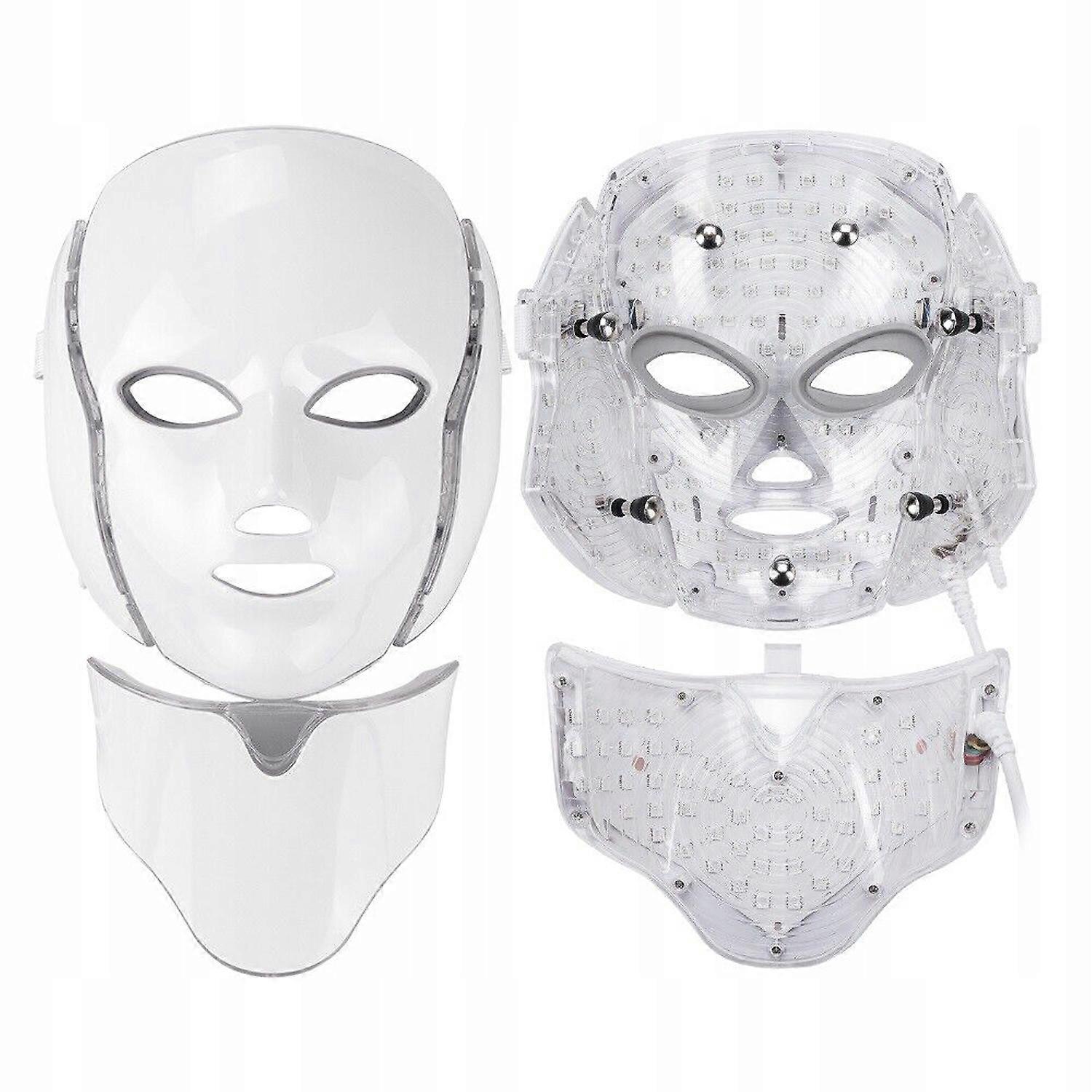Professional Led Face Mask Photon Light Therapy Face + Neck
