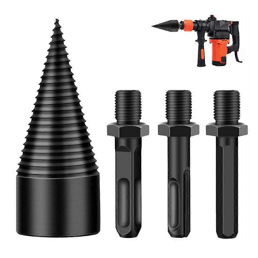 Firewood Log Splitter Drill,Splitting Wood Cone Drill Bit,Wood Splitter Drill Bits