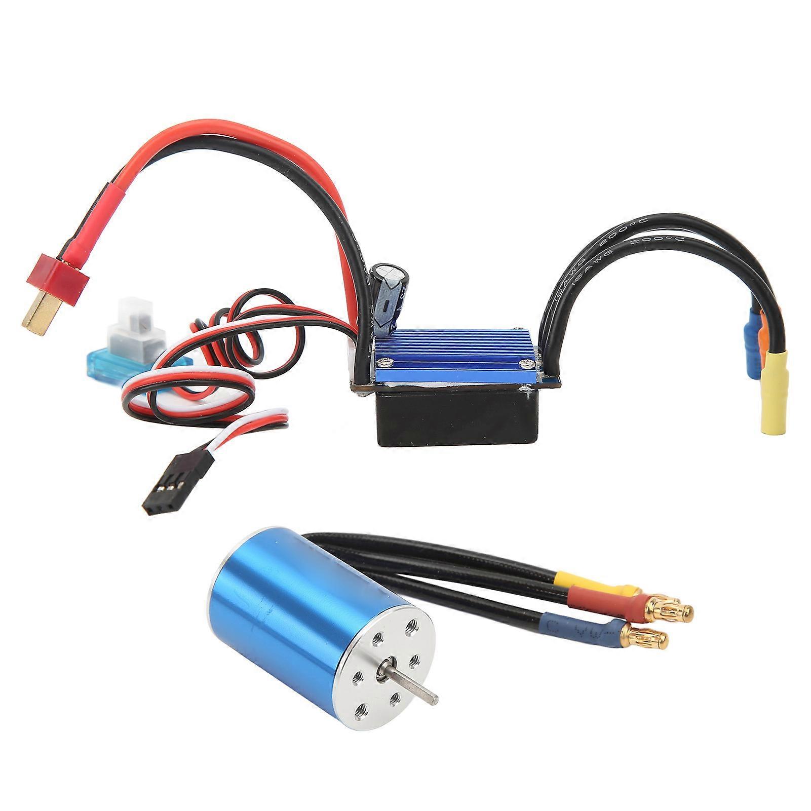RC Brushless Motor ESC 2435 4800KV Brushless Motor 25A Brushless ESC for Traxxas for HSP for Wltoys 1/16 1/18 RC Car