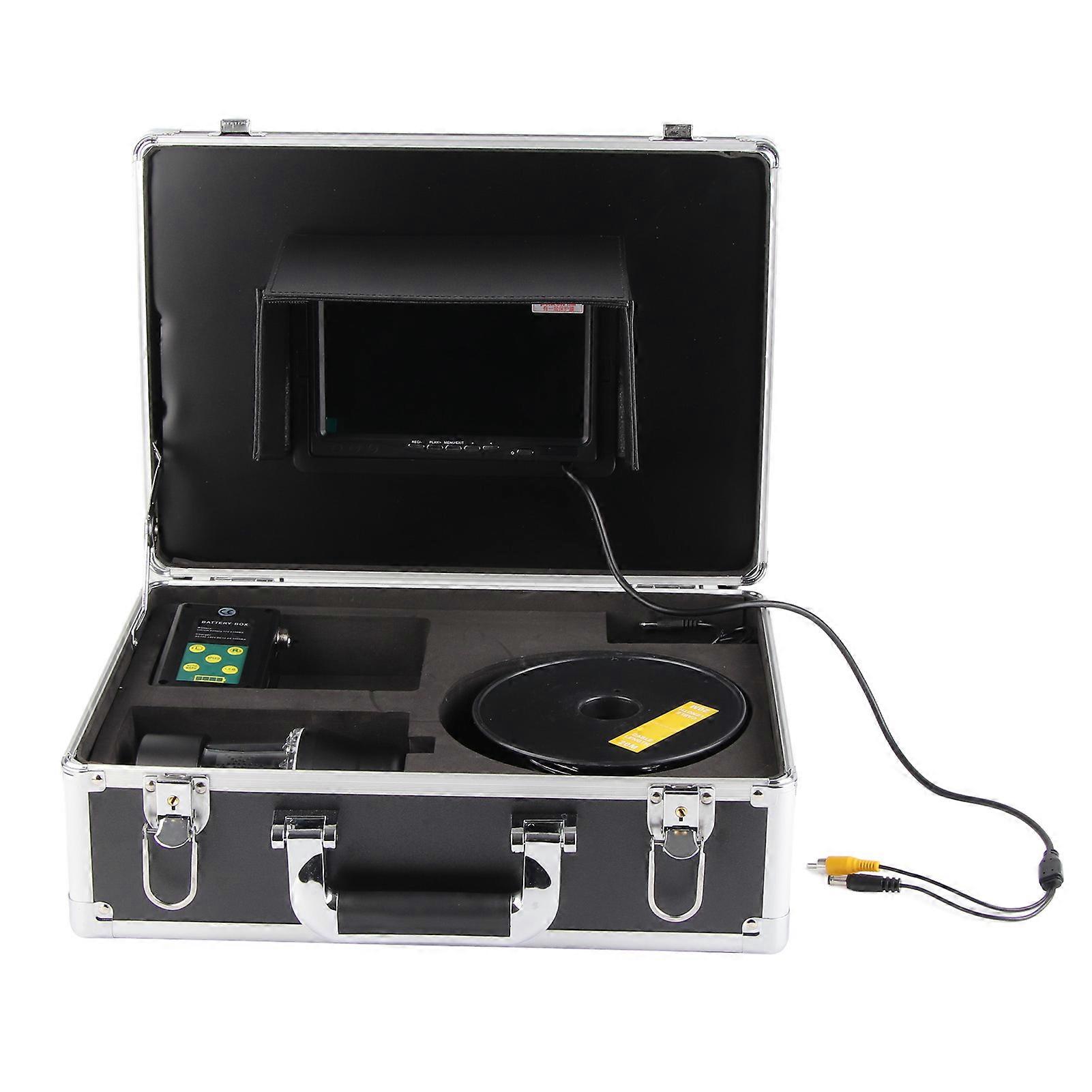 7" HD Fishing Video Camera with 360° View & Infrared LEDs for Underwater Exploration