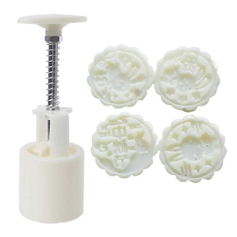 Cookie Stamps Rabbit Pattern Mooncake Mould Moon Cake Maker for Mid-Autumn