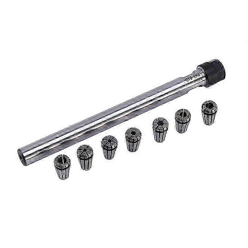 C10 Er8A 100L Collet Chuck Holder + 7Pcs Precision Er8 Spring Collet Set p202411261258silver black SZRH