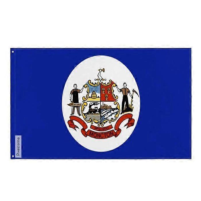 Flag - Moncton - 90 x 150 cm - Polyester - Double-sided print - Iron eyelets