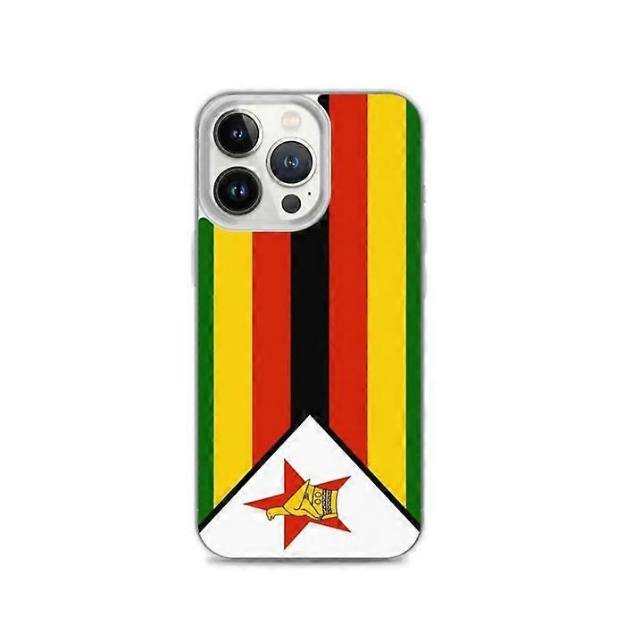 iPhone Case - Multicolored - Zimbabwe Flag - Soft - Compatible with iPhone 13 Pro - Unique Design
