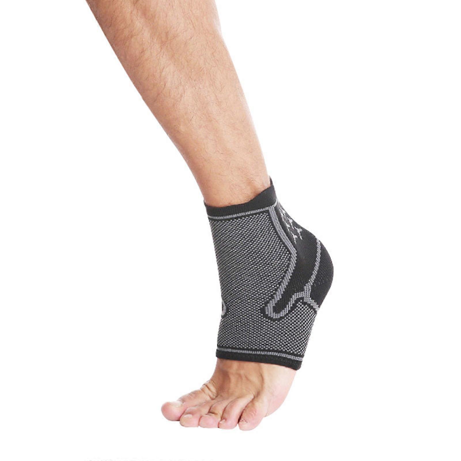Adjustable Sports Ankle Guard with Enhancing Support Nylon Texture Suitable for Plantar Fasciitis Relief and Prevention XL