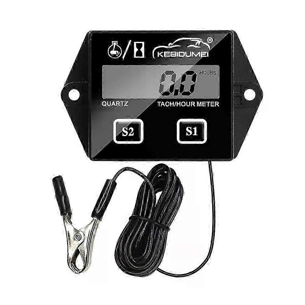 Digital Engine Tach Hour Meter Tachometer Gauge Engine Rpm Lcd Display For Motorcycle Motor Stroke Engine Car Boat
