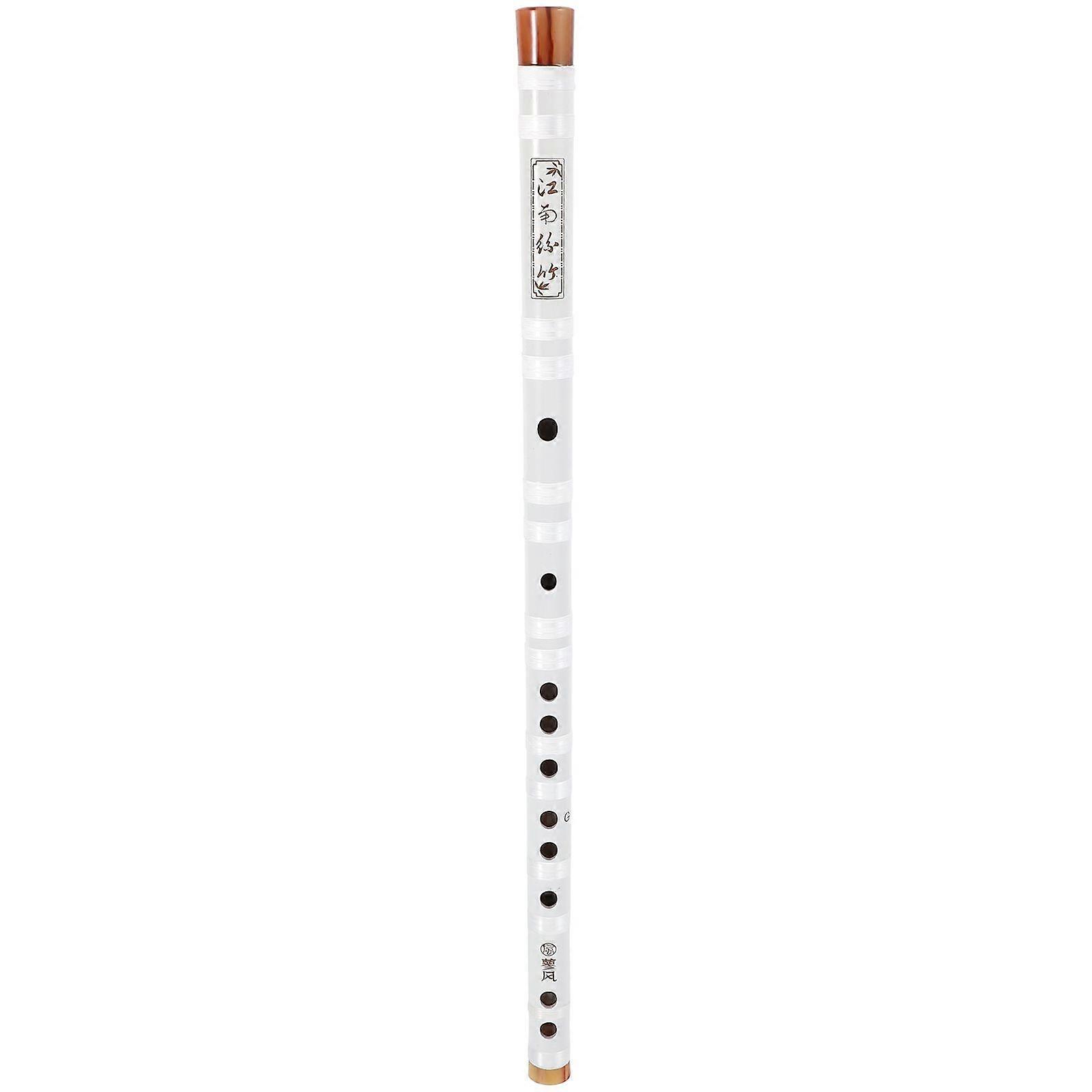 Professional Bamboo Flute For Beginners Entry Flute For Adults And Students White G Key Woodwind Instrument