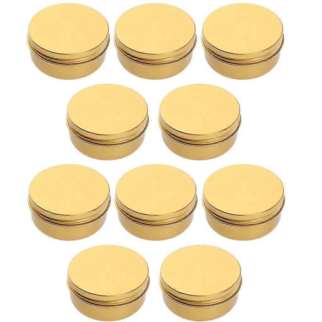 Aluminum Tin Jars, Cosmetic Sample Metal Tins Empty Container Bulk, Round Pot