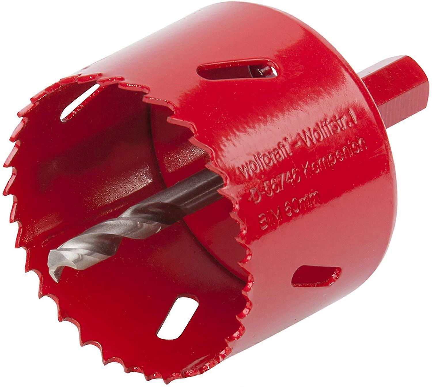 Wolfcraft 5484000 Hole Saw 60 Mm Diameter Red