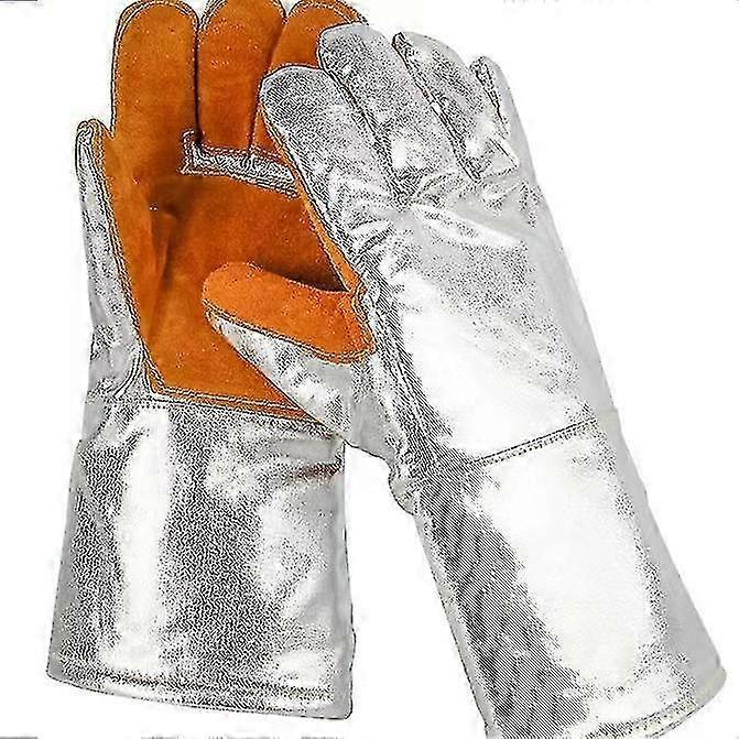 Fireproof Gloves with High-Temperature Resistance and Heat Insulation Suitable for Melting Aluminum up to 1000 Degrees