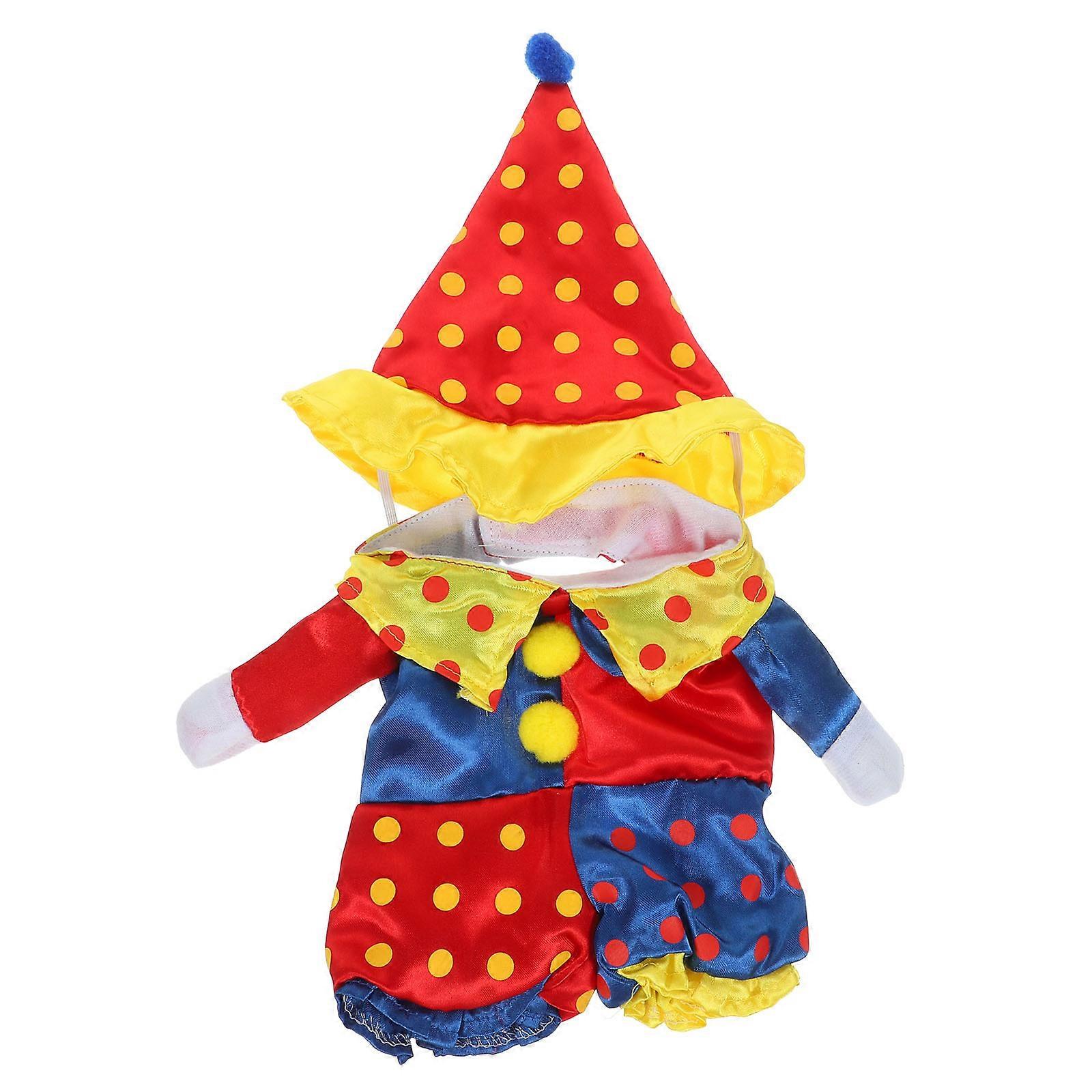 Distinctive Dog Wear, Clown Patterned Clothes for Stylish Holiday Looks