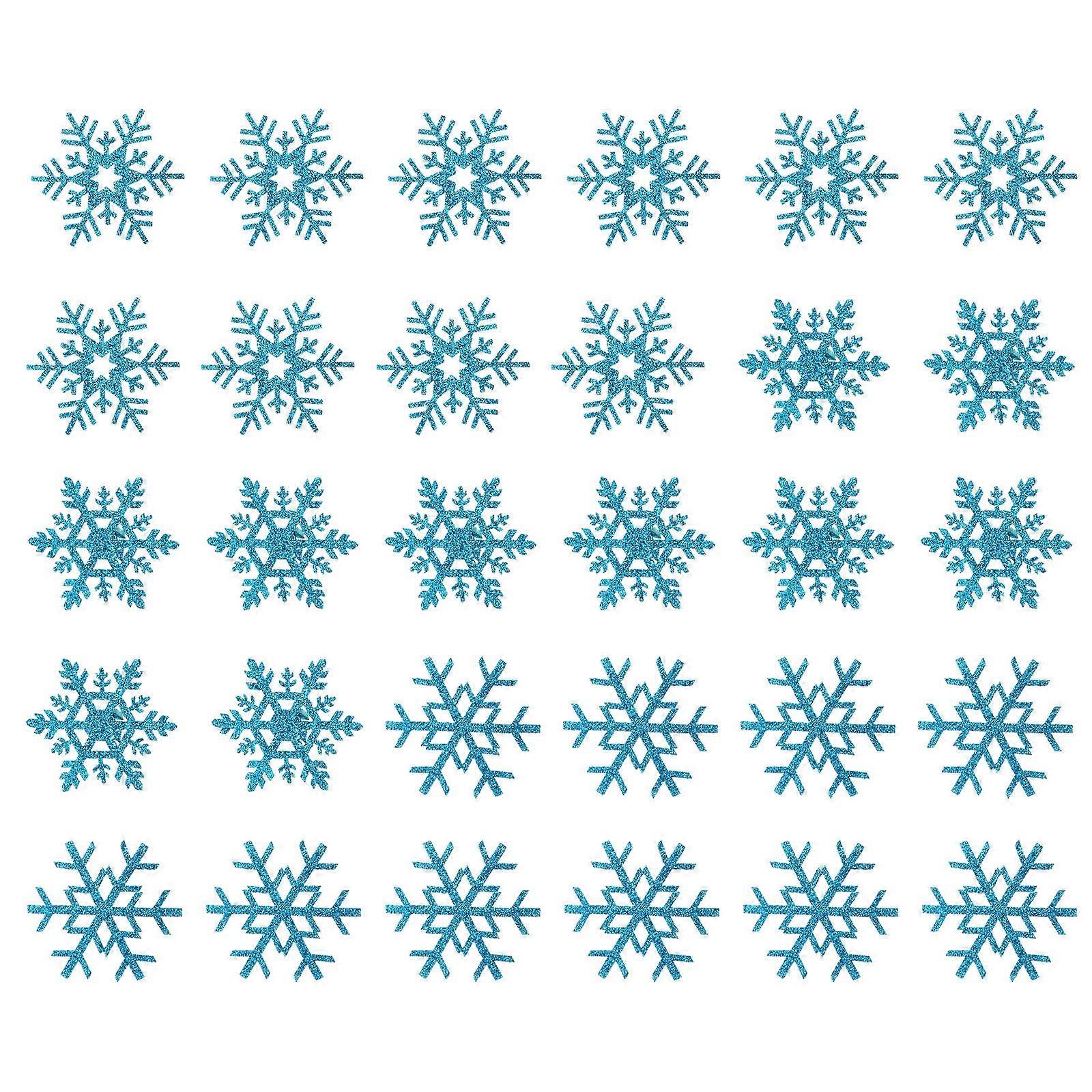 30pcs Snowflake Patches for Clothing & Accessories | Durable, Lightweight, Safe for DIY Crafts & Creative Projects