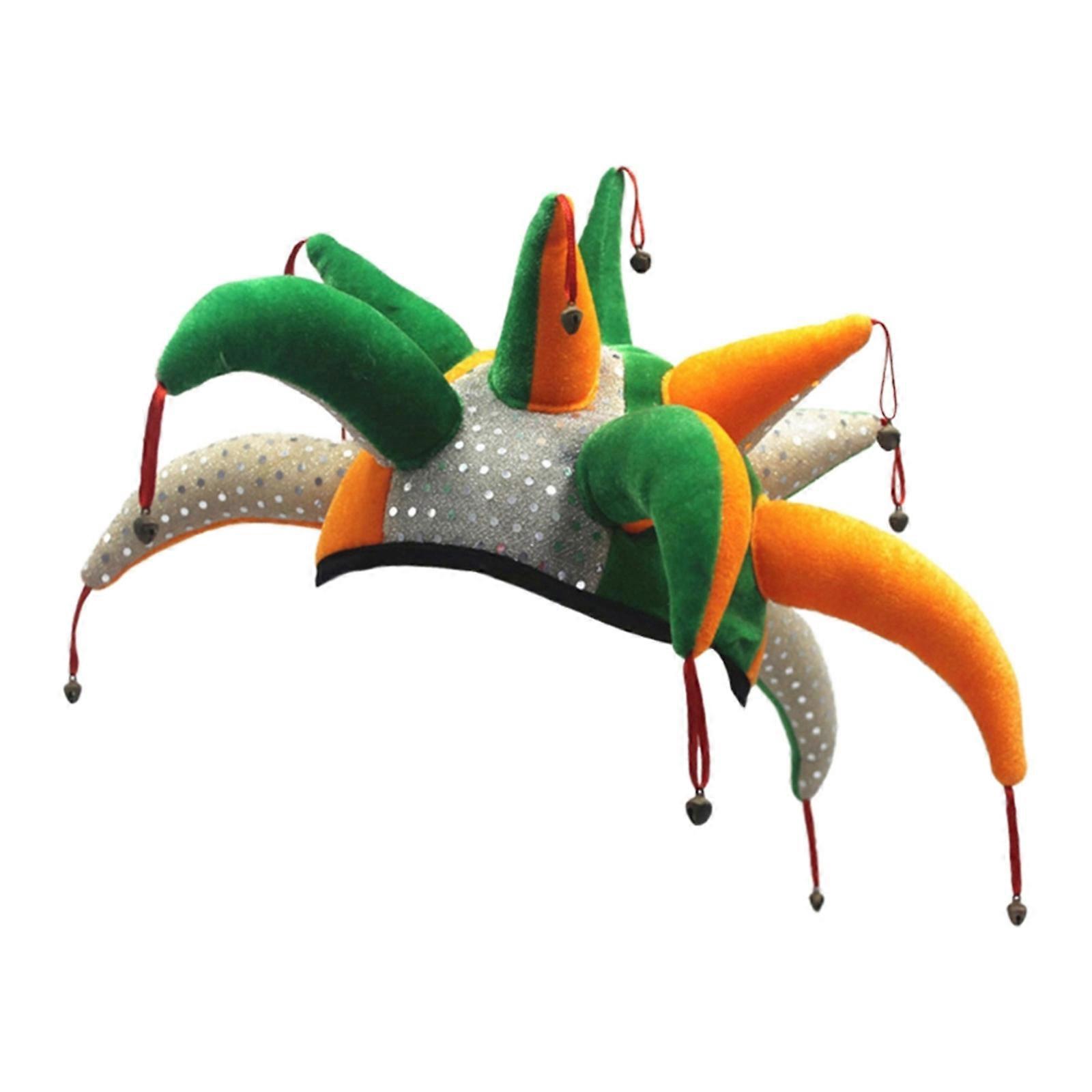 Lightweight Multi Pointy Clown Hat for Halloween Christmas Breathable Vintage Hat for Amusement Park Felt Clown Hat