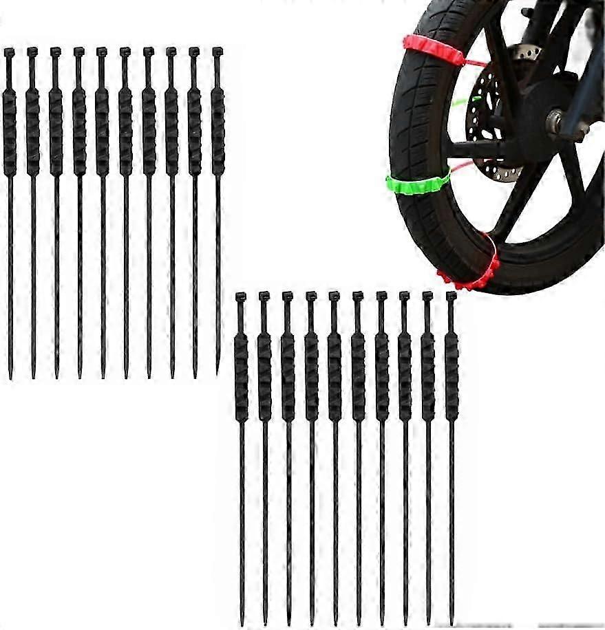 Reusable Snow Chains, Emergency Universal Anti-Skid Tire Chains, Snow chains for Car Suvs Trucks Pickups, Anti Slip Adjustable Tire Chain
