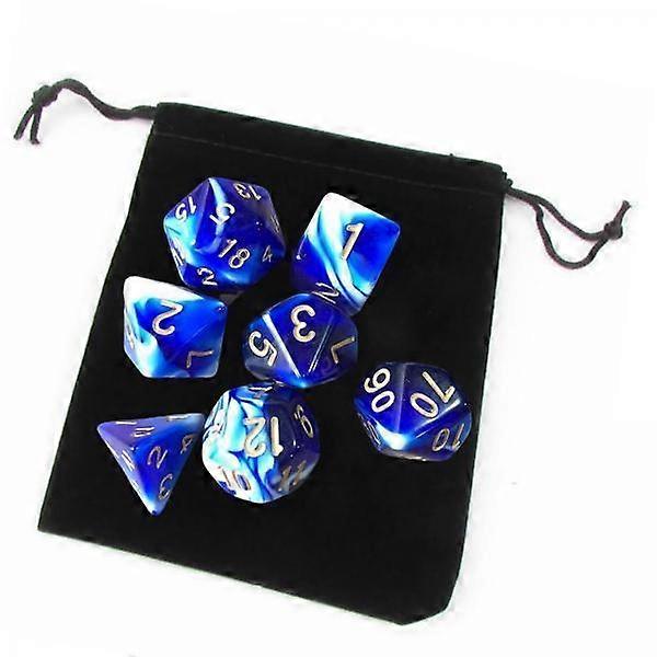 5x Acrylic Polyhedral Dices Set D8 D10 D12 D20 for Role Playing Table Games
