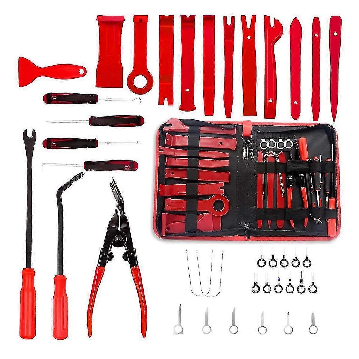 38Pcs Hand Tool Set Pry Disassembly Tool Interior Door Clip Panel Trim Dashboard Removal Tool Kit A